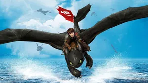 How To Train Your Dragon Hiccup Riding Toothless Wallpaper