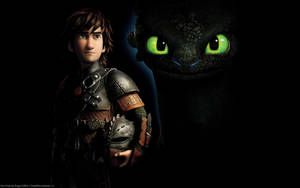 How To Train Your Dragon On Black Background Wallpaper