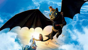 How To Train Your Dragon Over The Clouds Wallpaper