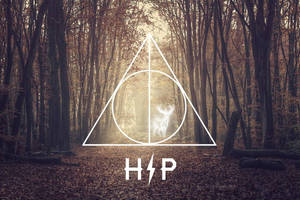 Hp Stencil Logo Harry Potter Desktop Wallpaper