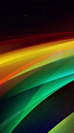 Htc Yellow And Green Light Wallpaper