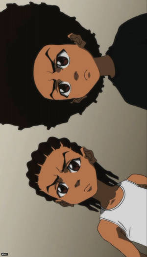 Huey Freeman With His Brother Wallpaper