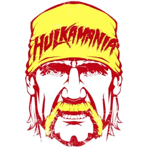 Hulk Hogan Portrait Vector Art Wallpaper
