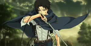 Humanity's Strongest Soldier Levi Ackerman Wallpaper