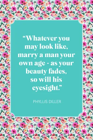 Humorous Marriage Advice Quote Phyllis Diller Wallpaper