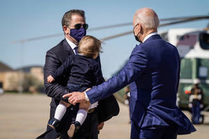 Hunter Biden With Father Wallpaper