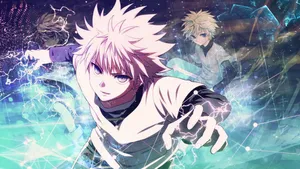 Hunter X Hunter Attacking Killua Zoldyck Wallpaper