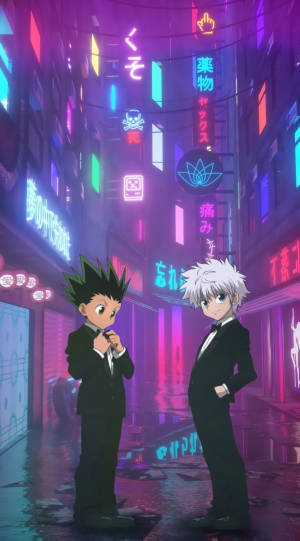 Hunter X Hunter Freecss & Killua Phone Wallpaper