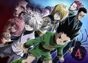 Hunter X Hunter Gon And Friends Vs Spider Wallpaper