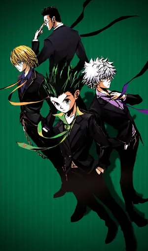 Hunter X Hunter Gon, Killua, Kurapika And Leorio Wallpaper