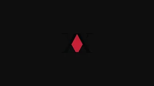 Hunter X Hunter Logo Red Pyramid Wallpaper