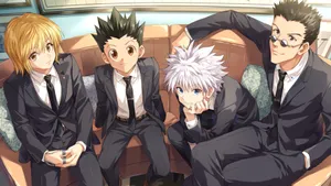 Hunter X Hunter Main Characters In Suits Wallpaper
