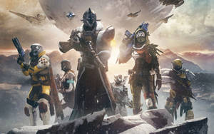 Hunters In Armour Destiny 2 Hd Wallpaper