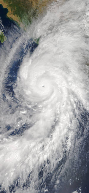 Hurricane Aerial View Wallpaper