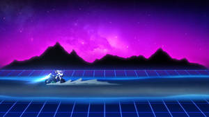 Hyperdimension Neptunia Nep In The 80s Wallpaper