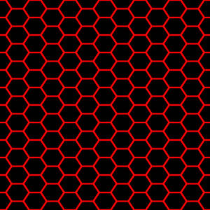 Hypnotising Black And Red Hexagons Wallpaper