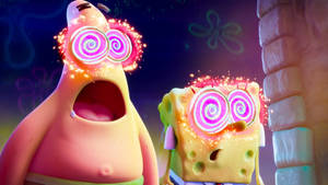 Hypnotized Spongebob And Patrick 3d Desktop Wallpaper