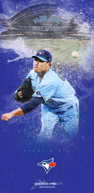 Hyun Jin Ryu And Stadium Wallpaper