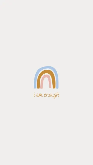 I Am Enough Logo Wallpaper
