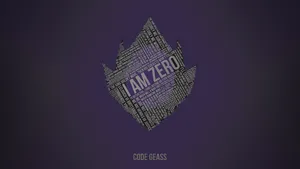 I Am Zero Code Geass Purple Art Wallpaper