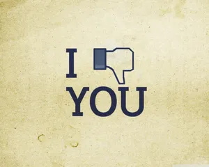 I Hate You With Thumbs Down Wallpaper