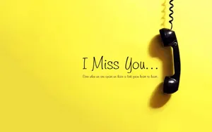 I Miss You Hanging Telephone Wallpaper