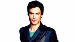 Ian Somerhalder White Background Illustration Wallpaper