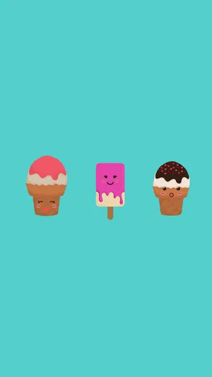 Ice Cream Emoji Wallpaper
