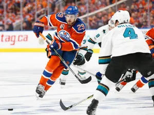 Ice Hockey Match Edmonton Oilers Leon Draisaitl Wallpaper