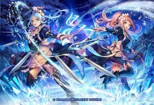 Ice Magic Of Felisha And Flora Fire Emblem Wallpaper