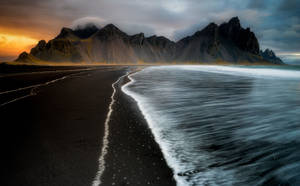 Iceland Beach Seacoast Wallpaper