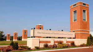 Iconic Entry To University Of North Carolina At Charlotte Wallpaper