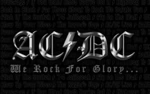 Iconic Hard Rock Group Ac/dc Wallpaper