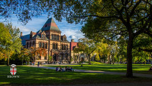 Iconic Old Building At Brown University Wallpaper