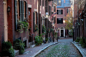 Iconic Street In Boston Wallpaper