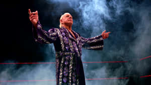 Iconic Wrestler Ric Flair In Espn's 30 For 30 Series Wallpaper