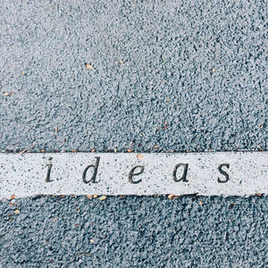 Ideas Font Text On Wall Wallpaper