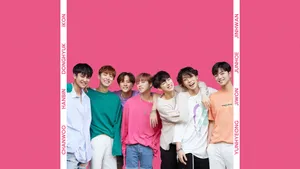Ikon In Pink Background Wallpaper