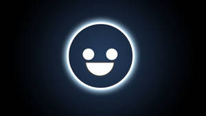 Illuminated Neon Smile Lighting Up The Night Wallpaper