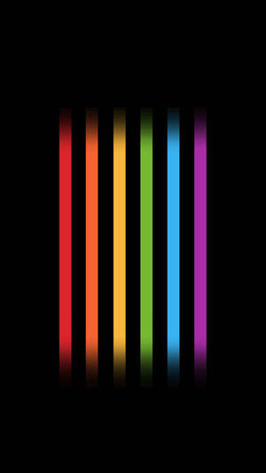 Illuminating Rainbow Lines Of Pride Wallpaper