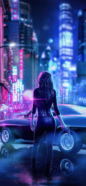 Illuminating Tokyo City In Neon Lights Wallpaper