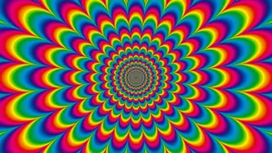 Illusion Colorful Psychedelic Wallpaper
