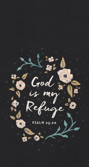 Illustration Of Flowers Bible Verse Aesthetic Wallpaper