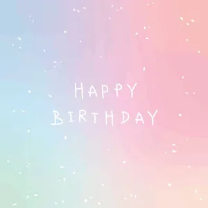 Image A Beautiful Pink Birthday Cupcake With Sprinkles Wallpaper