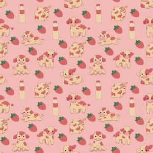 Image A Cow Grazing In A Lush Green Field Wallpaper