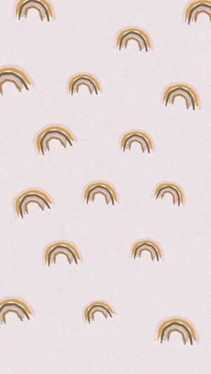 Image A Spectrum Of Colors Against A Leafy Background Wallpaper