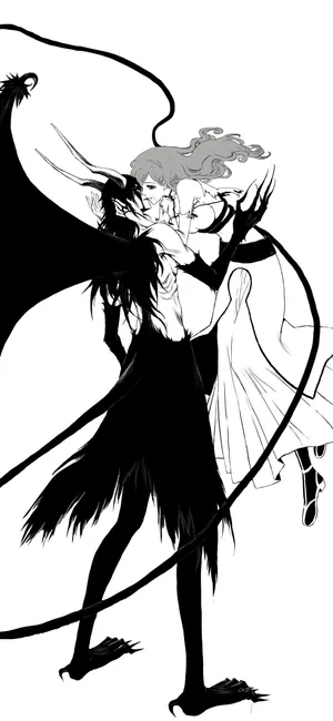 Image An Innocent-looking White Anime Character Wallpaper