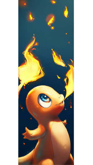 Image Cute Charmander With Flames Wallpaper
