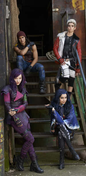 Image Disney Descendants Cast Ready For A New Adventure Wallpaper