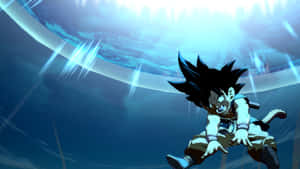 Image Kid Goku Mastering Martial Arts Wallpaper